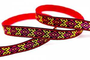 Totem/Folk Jacquard Ribbon - Totem/Folk Jacquard Ribbon