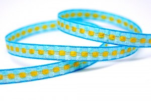 Two-tone Jacquard Check Ribbon - Two-tone Jacquard Check Ribbon