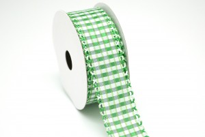 Die-cut Edge Gingham Ribbon - Die-cut Edge Gingham Ribbon