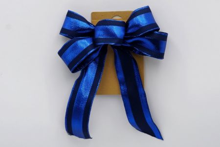 Laço de Fita Metálica Azul com 5 Laços e 2 Tiras Curtas_BW637-W263-6