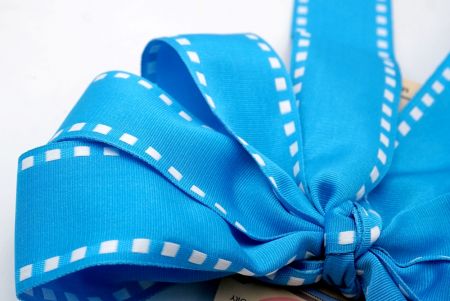 Blue Grosgrain 6 Loops with Knot Ribbon Bow_BW638-K1284-34