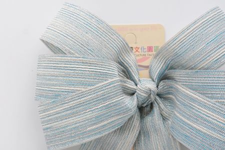 Lt.Blue 6 Loops with Knot Ribbon Bow_ BW638-K1528-1