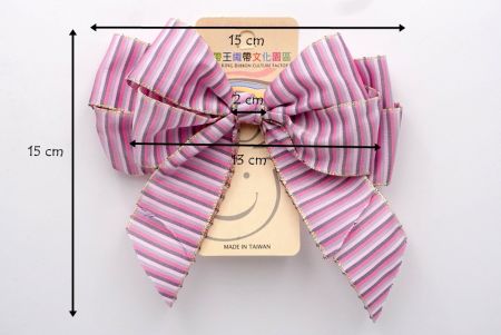 Lazo de cinta de doble vuelta morado y rosa_BW639-PF146E-3