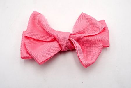 Pink Grosgrain Edge 6 Loops Hair Ribbon Bow_BW640-DK0094-201
