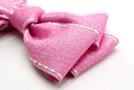 Glittery Pink- Sella Stitch Grosgrain 6 Loops Capillus Fascia Arcus_BW640-DK1680-36