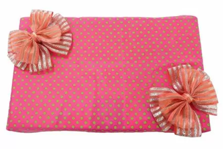 6 Loops + 4 Loops Smoke Pink Ribbon Box Bow - 6 Loops + 4 Loops Smoke Pink Ribbon Box Bow