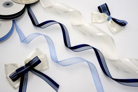 blue white ribbon