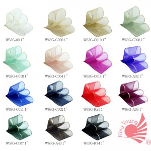 Cinta transparente dorada