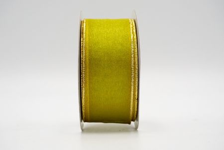 Yellow Gold Edging Line Sheer Ribbon_K03G-15-0646