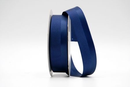 Navy Blue Ribbed Satin Design Ribbon_K1188-370