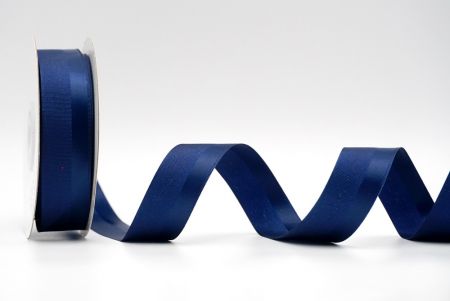 Ленточка с ребристым атласным дизайном, цвет - темно-синий, артикул - K1188-370