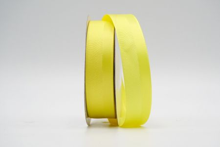 Yellow Ribbed Satin Design Ribbon_K1188-A12