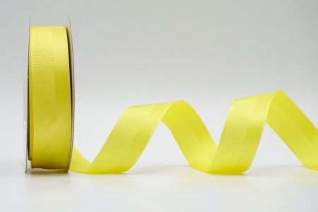 Yellow Ribbed Satin Design Ribbon_K1188-A12