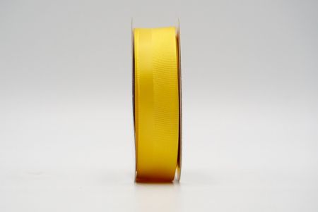 सोने की पीली रिब्ड सैटिन डिजाइन रिबन_K1188-A22