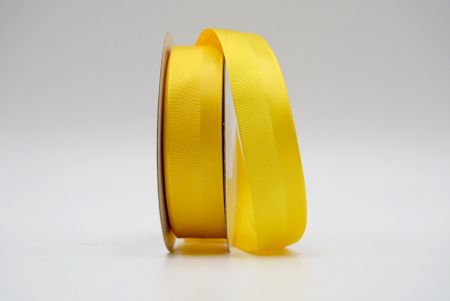 Золотисто-жовта ребриста стрічка з дизайном зі шовку_K1188-A22