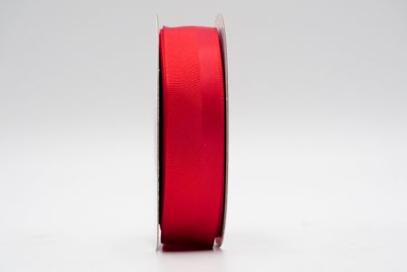 Piros bordázott szatén design szalag_K1188-K21