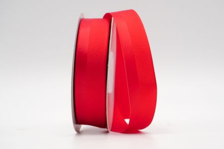 Червона ребриста стрічка з дизайном зі шовку_K1188-K21