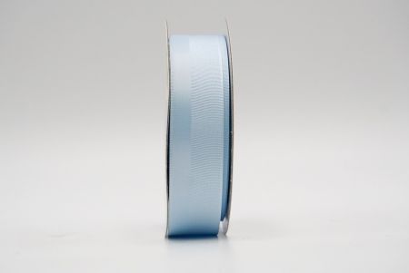 Блакитна ребриста стрічка з дизайном зі шовку_K1188-K31