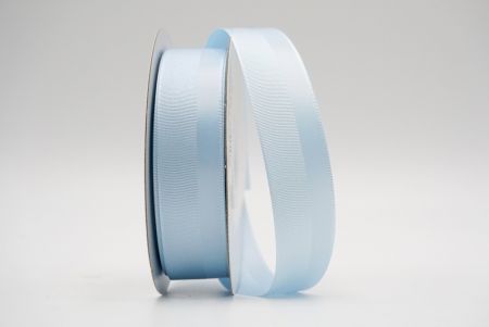 Голубая ребристая атласная лента дизайна Ribbon_K1188-K31