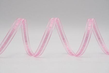Розовая прозрачная лента с дизайном Twinkle_K1293-150