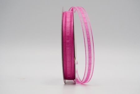 Rózsaszín csillogó selyem design szalag_K1293-501
