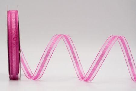 Cinta de diseño transparente con destellos rosa intenso_K1293-501