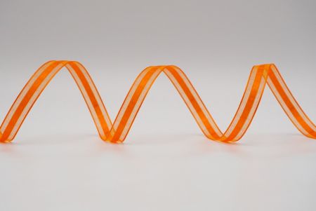 Оранжевый Мерцающий Прозрачный Дизайн Лента_K1293-A20