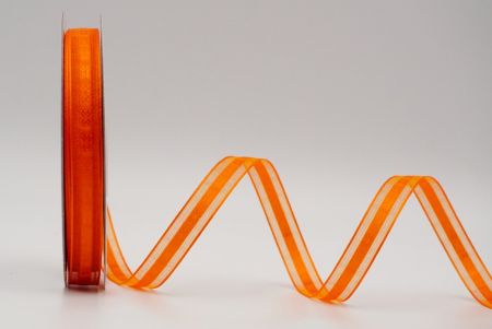 Оранжевый Мерцающий Прозрачный Дизайн Лента_K1293-A20