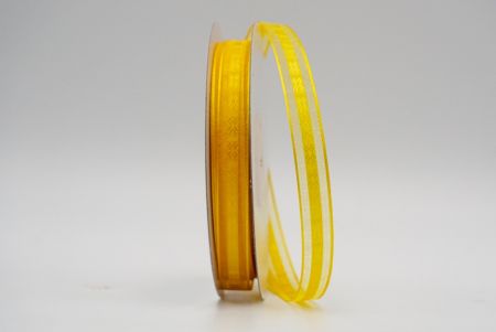 Ruban à motif transparent jaune doré_K1293-A22