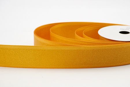 Orange Metallic Glittery Grosgrain Edge Ribbon_K1599-157C