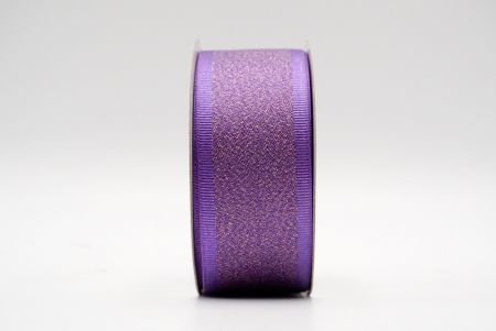 Ruban à bordure en gros-grain métallique violet pailleté_K1599-2665C