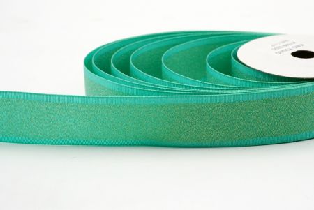 Tiffany Green Metallic Glitzerband mit Grosgrain-Kante_K1599-333C