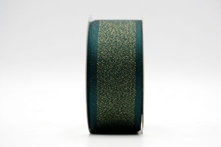 Nastro Blu Verde Metallic Glittery Grosgrain Edge_K1599-7476C