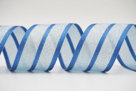 fita de gorgorão/seda metálica azul