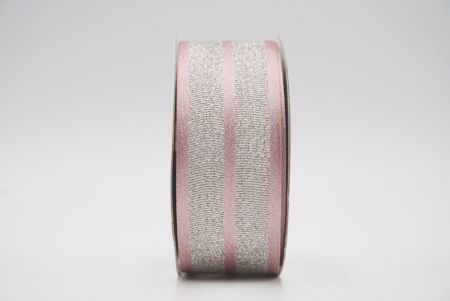 темно-розовая металлическая лента из гросгрейна/атласа