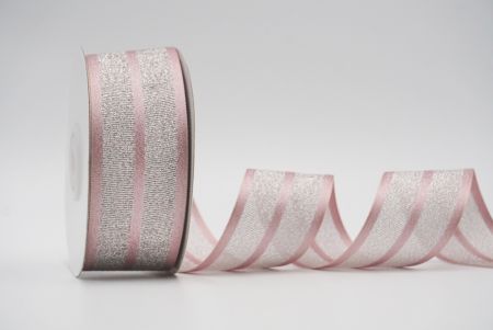 cinta de grosgrain/satén metálica de color rosa oscuro