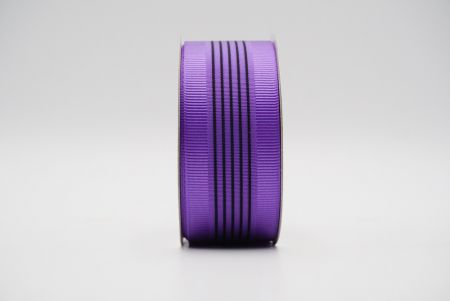 Violett Grosgrain 5 Center Stripes Ribbon_K1711-2665C