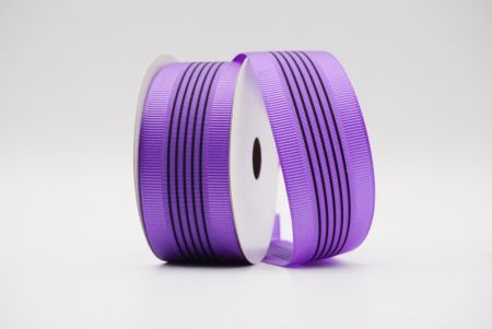 Фиолетовая лента с 5 центральными полосами Grosgrain_K1711-2665C