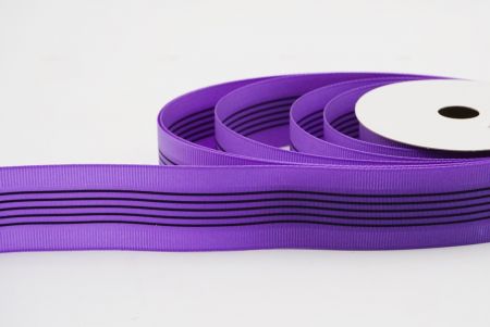 Фіолетова стрічка з 5 центральними смугами Grosgrain_K1711-2665C