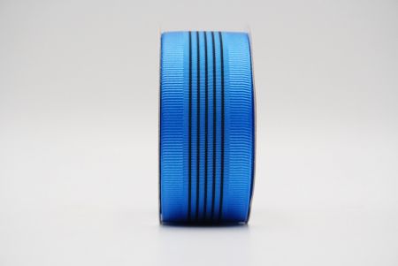 Royal Blue Grosgrain 5 Center Stripes Ribbon_K1711-2727C