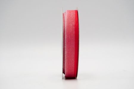 Красная тонкая ребристая подкладочная лента Grosgrain_K1729-12