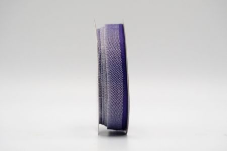 Фиолетовая тонкая ребристая подкладочная лента Grosgrain_K1729-23