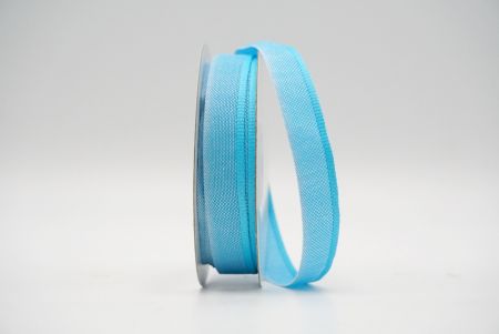 Hellblaues dünnes geripptes Futterband aus Grosgrain_K1729-29