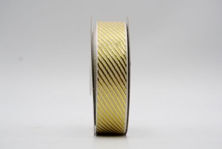 Gelbes Metallic-Diagonalstreifen-Design-Band_K211-K22