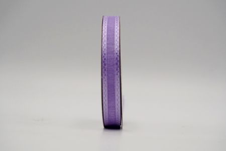 Светло-пурпурная лента с прозрачным блоком и дизайном из атласа_K225-14-3812