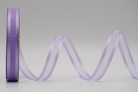 Light Purple Sheer Block Satin Design Ribbon_K225-14-3812