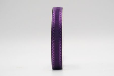 Фіолетовий прозорий блокатий атласний дизайн стрічка_K225-19-3542