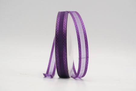 Violetti läpinäkyvä lohko satiininauhalla_K225-19-3542