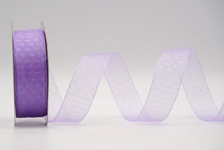 Light Purple Sheer Dotted Design Ribbon_K304-14-3812