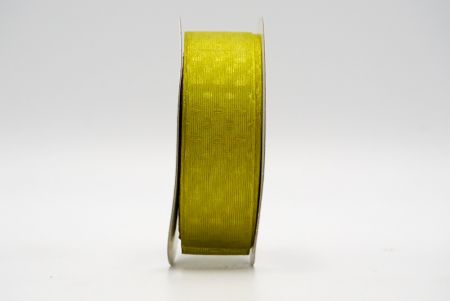 Nastro giallo trasparente con design a pois_K304-15-0646